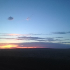 This was after 10 pm! Williston sunset on a late night drive to put the boys to bed. (It didn't work!)